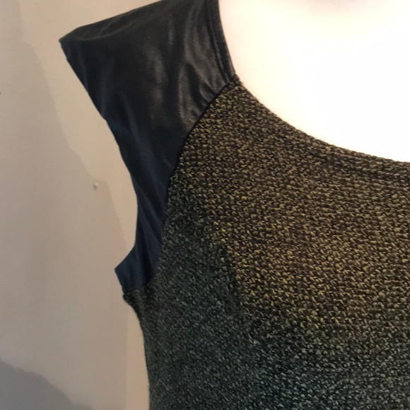 “XHILARATION” Tweed And Faux Leather Dress. - Picture 4 of 16